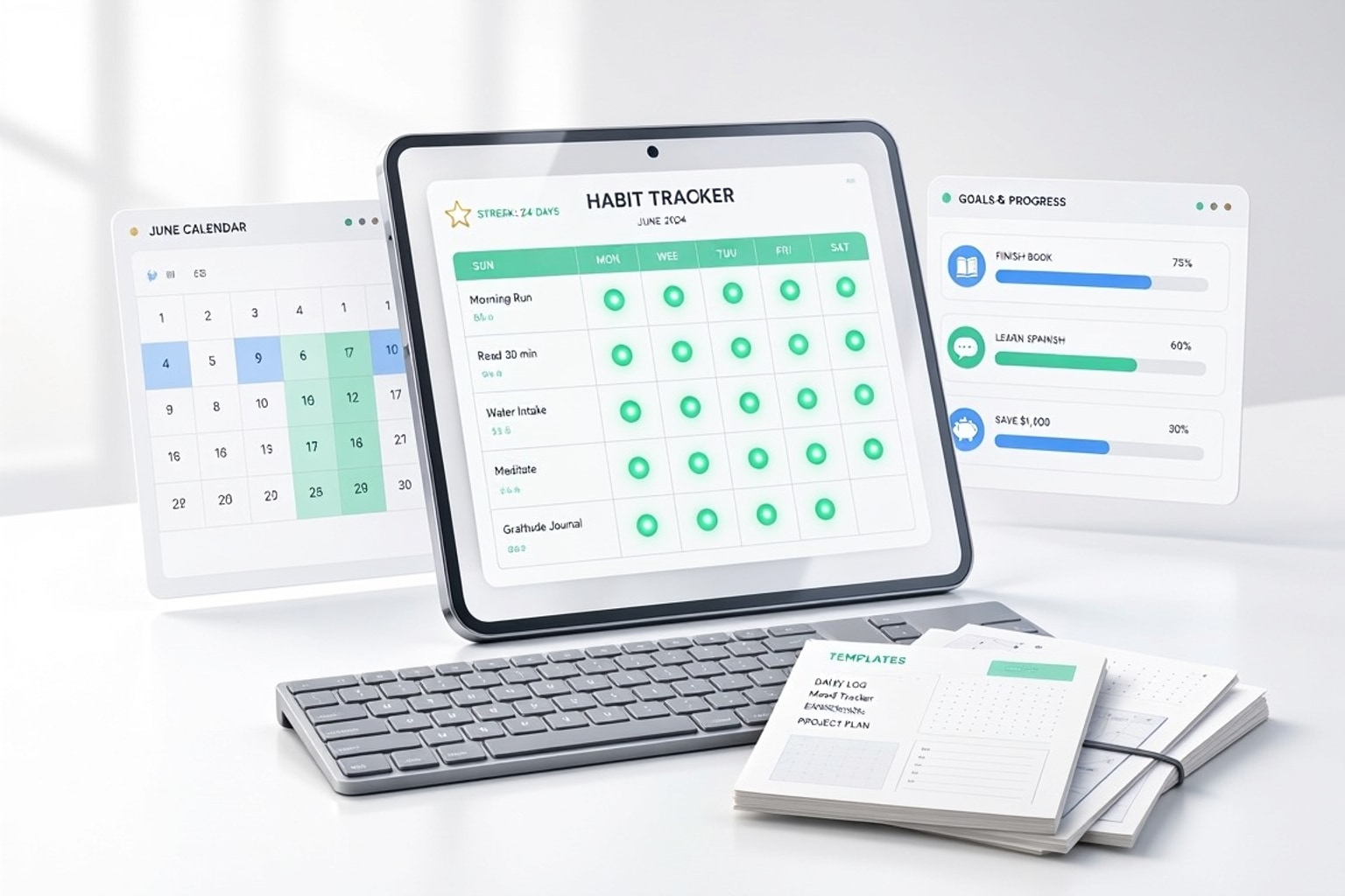 Cover image for: Digital Bullet Journals: Track Habits & Productivity in Sheets