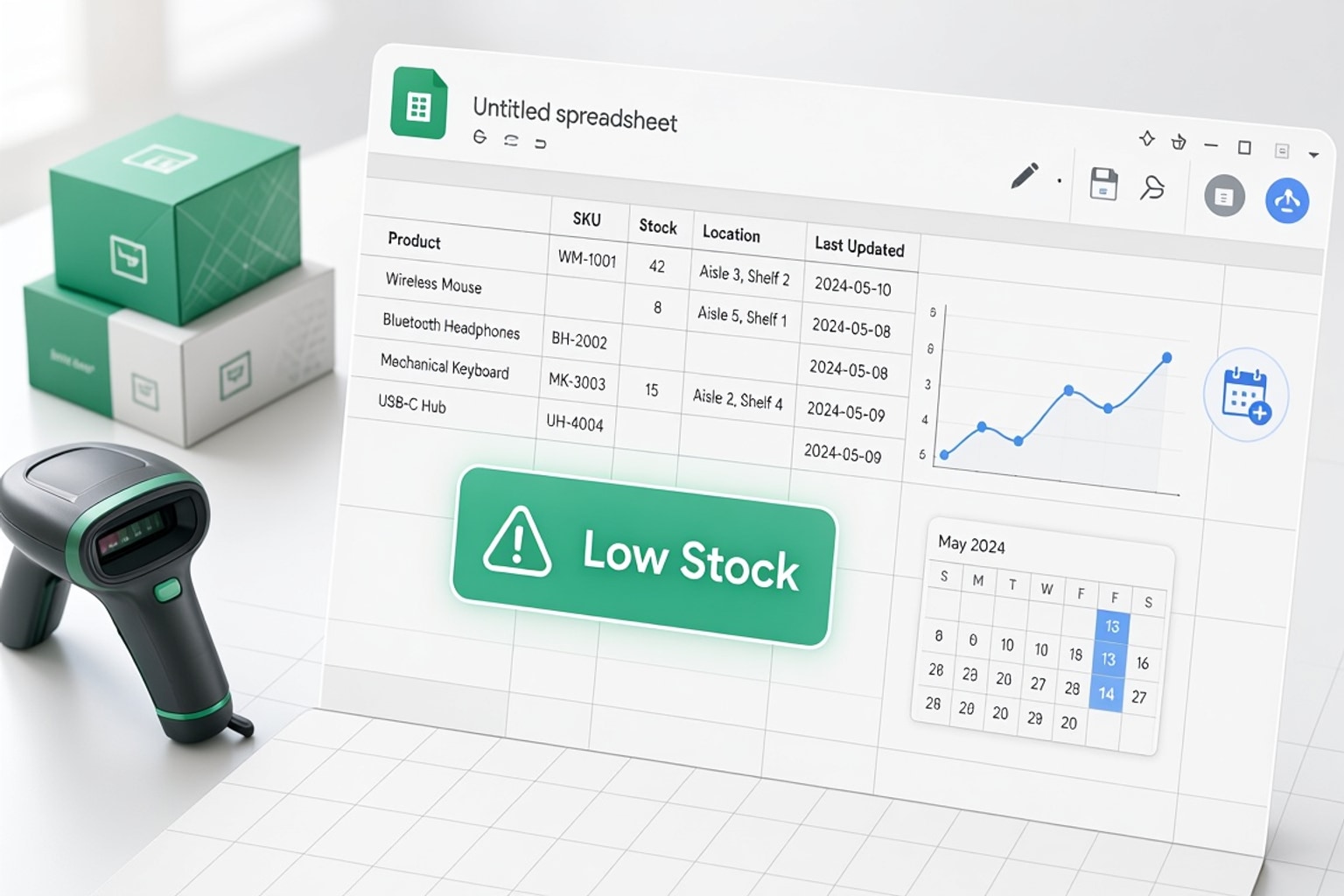 Cover image for: Real-Time Inventory: 5 Google Sheets Tracking Methods for 2026