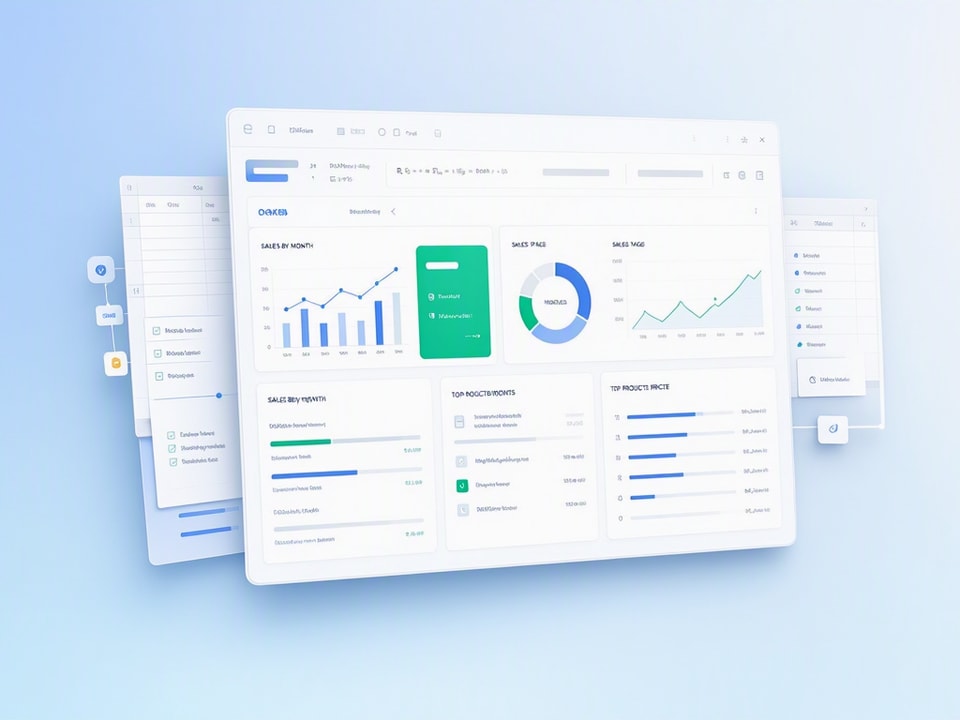 Visualize sales performance with dashboard charts for quick insights.