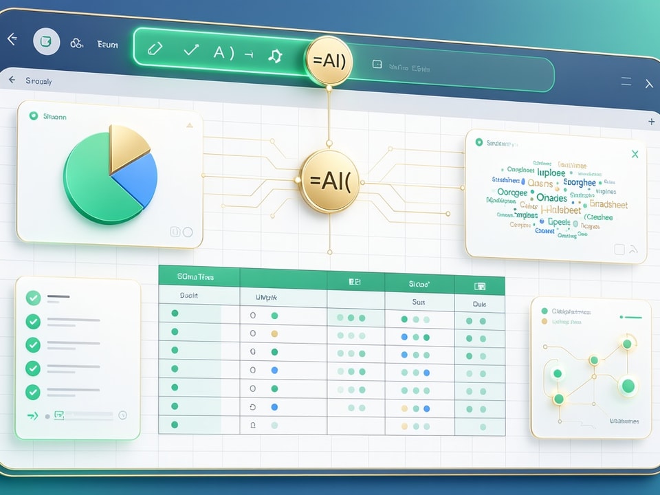 Visualize AI results: pie charts for sentiment, word clouds for keywords, all from =AI() data.
